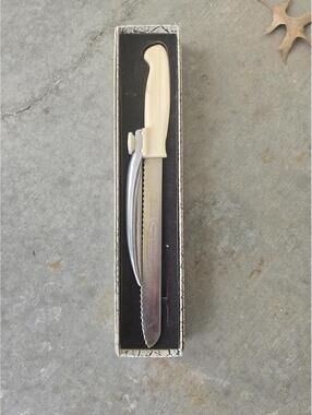 Vintage Deluxe Magna Wonder Knife Adjustable Food Slicer w/ Box & Inserts NOS